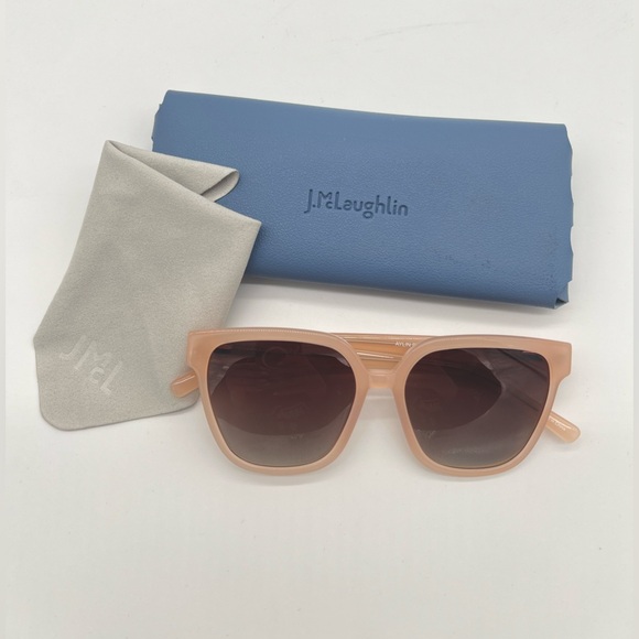 J.McLaughlin Aylin Sunglasses – Nude Frame Gradient Lenses Includes Case & Cloth - Picture 1 of 4